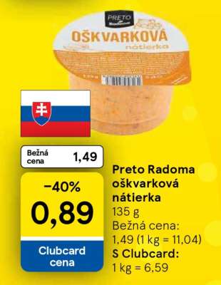 Preto Radoma oškvarková nátierka