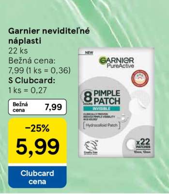 Garnier neviditeľné náplasti