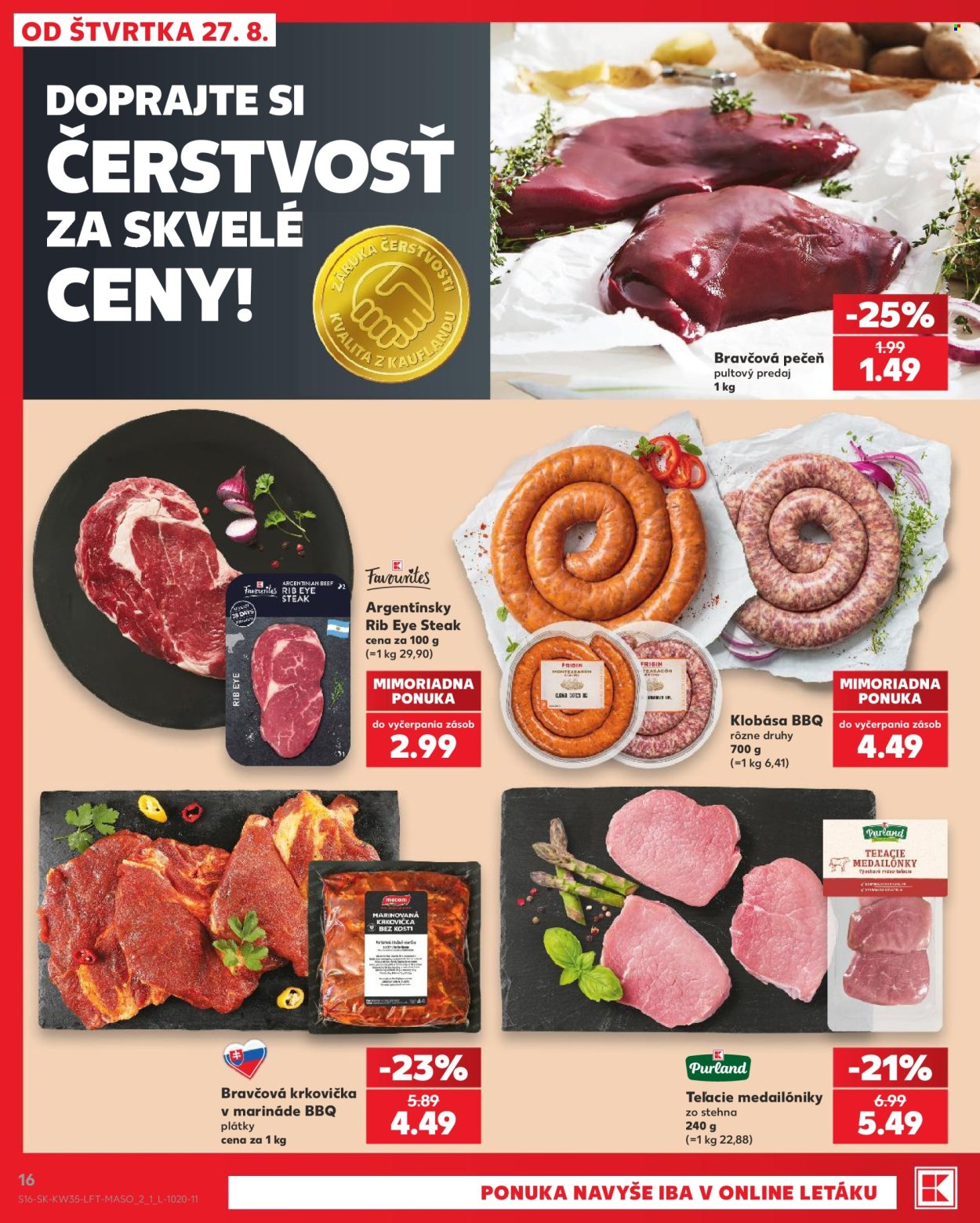Leták Kaufland - 27.8.2026 - 2.9.2026. Strana 16