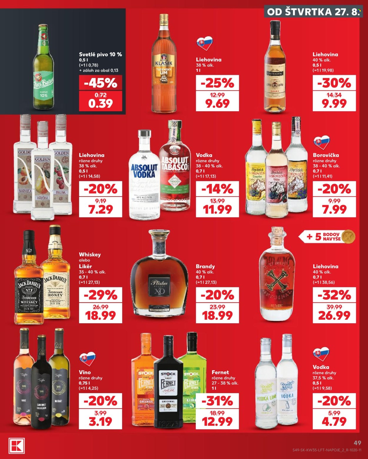 Leták Kaufland - 27.8.2026 - 2.9.2026. Strana 49