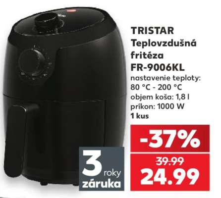 TRISTAR Teplovzdušná fritéza FR-9006KL