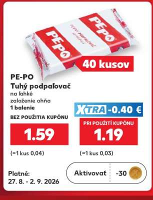PE-PO Tuhý podpaľovač