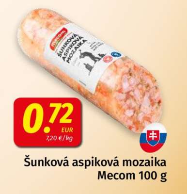 Šunková aspiková mozaika Mecom 100 g