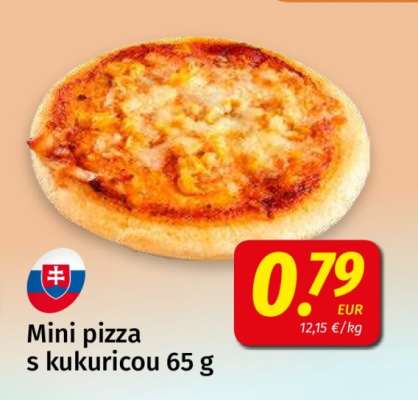 Mini pizza s kukuricou 65 g
