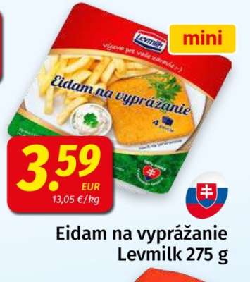 Eidam na vyprážanie Levmilk 275 g