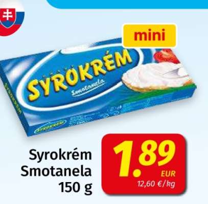 Syrokrém Smotanela 150 g