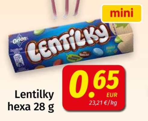 Lentilky hexa 28 g