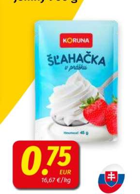 Šľahačka v prášku
