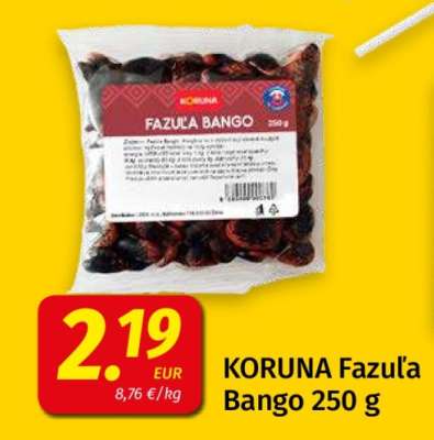 KORUNA Fazuľa Bango 250 g