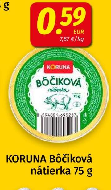 KORUNA Bôčiková nátierka 75 g
