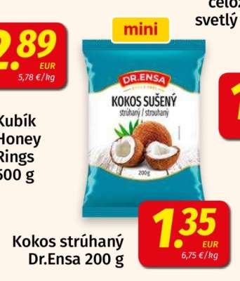 Kokos strúhaný Dr.Ensa 200 g