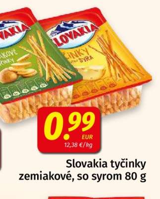 Slovakia tyčinky zemiakové, so syrom 80 g