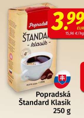 Popradská Štandard Klasik 250 g