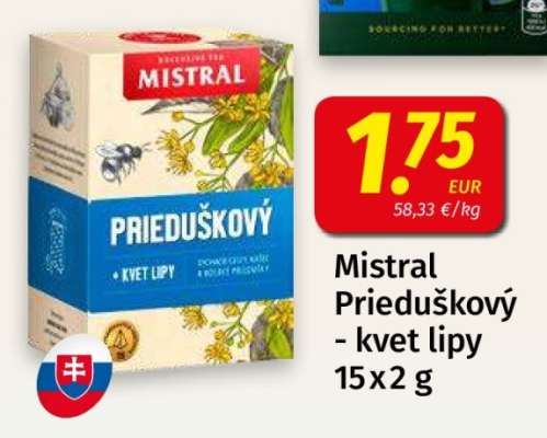 Mistral Prieduškový - kvet lipy 15 x 2 g