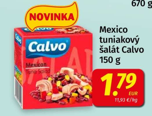 Mexico tuniakový šalát Calvo 150 g