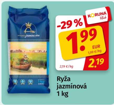 Ryža jazmínová 1 kg