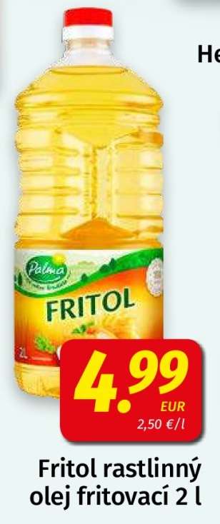 Fritol rastlinný olej fritovací 2 l