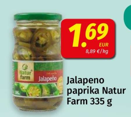 Jalapeno paprika Natur Farm 335 g