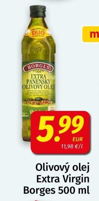 Olivový olej Extra Virgin Borges 500 ml