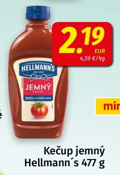 Kečup jemný Hellmann´s 477 g
