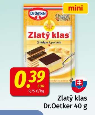 Zlatý klas Dr.Oetker 40 g