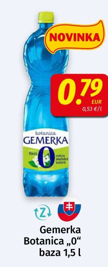 Gemerka Botanica „0“ baza 1,5 l