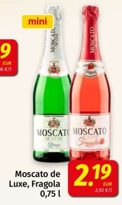 Moscato de Luxe, Fragola 0,75 l
