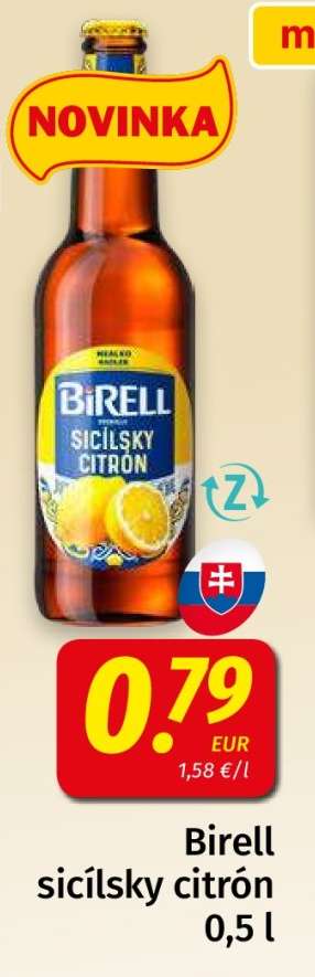 Birell Sicílsky citrón 0,5 l