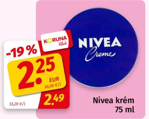 Nivea krém 75 ml