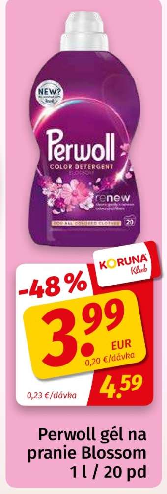 Perwoll gél na pranie Blossom 1 l / 20 pd