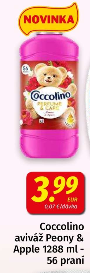 Coccolino aviváž Peony & Apple 1288 ml - 56 praní