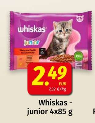 Whiskas - junior 4x85 g