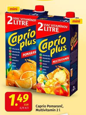 Caprio Pomaranč, Multivitamín 2 l