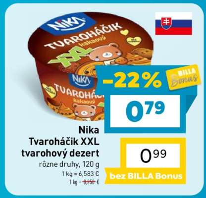 Nika Tvaroháčik XXL tvarohový dezert