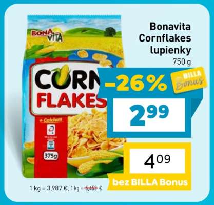 Bonavita Cornflakes lupienky 750 g