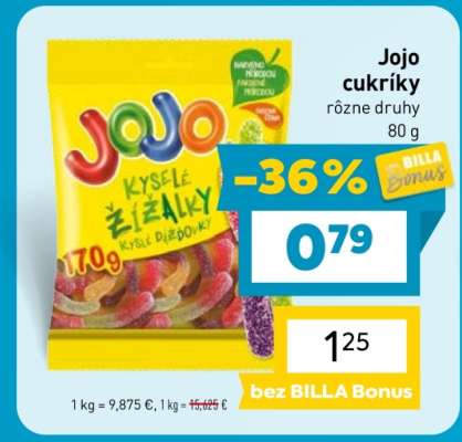 Jojo cukríky