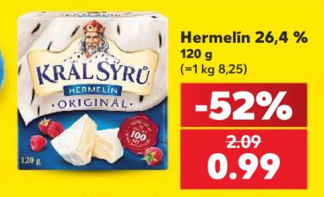 Hermelín 26,4 %