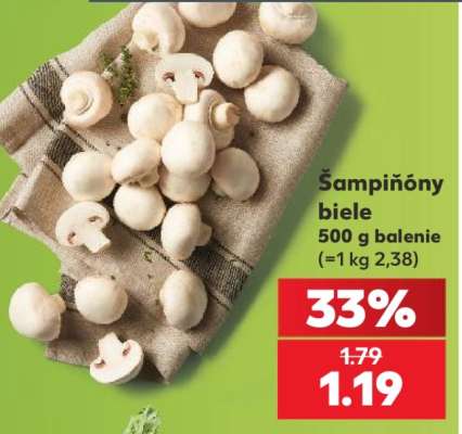 Šampiňóny biele