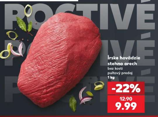 Írske hovädzie stehno orech