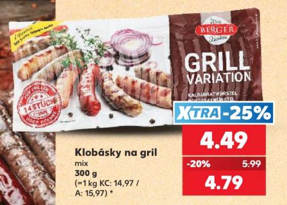 Klobásky na gril