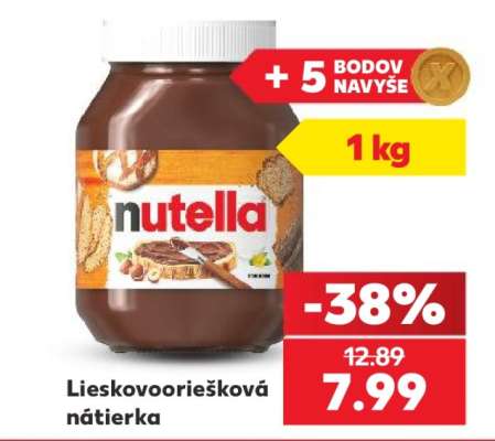Lieskovooriešková nátierka