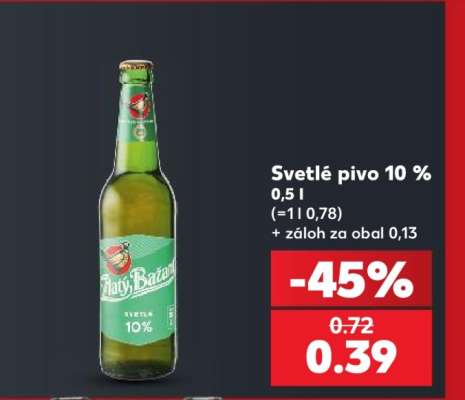 Svetlé pivo 10 %