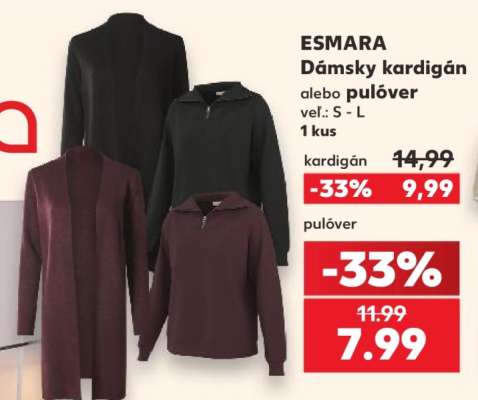 ESMARA Dámsky kardigán alebo pulóver