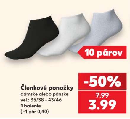 Členkové ponožky