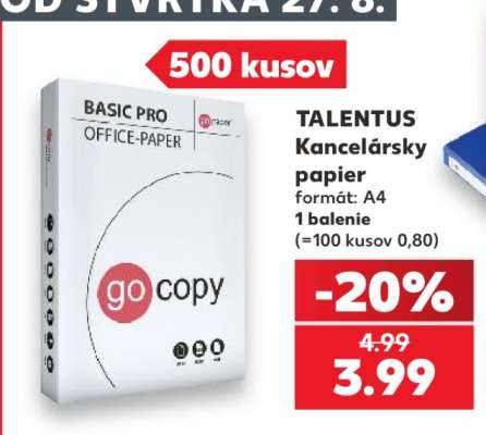 TALENTUS Kancelársky papier
