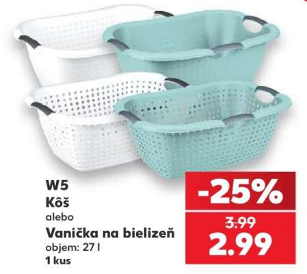 W5 Kôš alebo Vanička na bielizeň