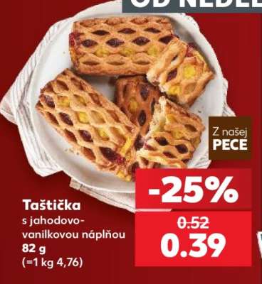 Taštička s jahodovo-vanilkovou náplňou 82 g