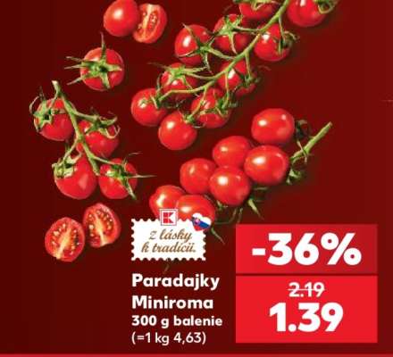 Paradajky Miniroma