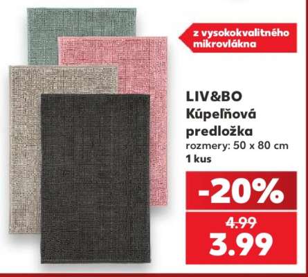LIV&BO Kúpeľňová predložka