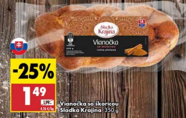 Vianočka so škoricou Sladká Krajina 350 g